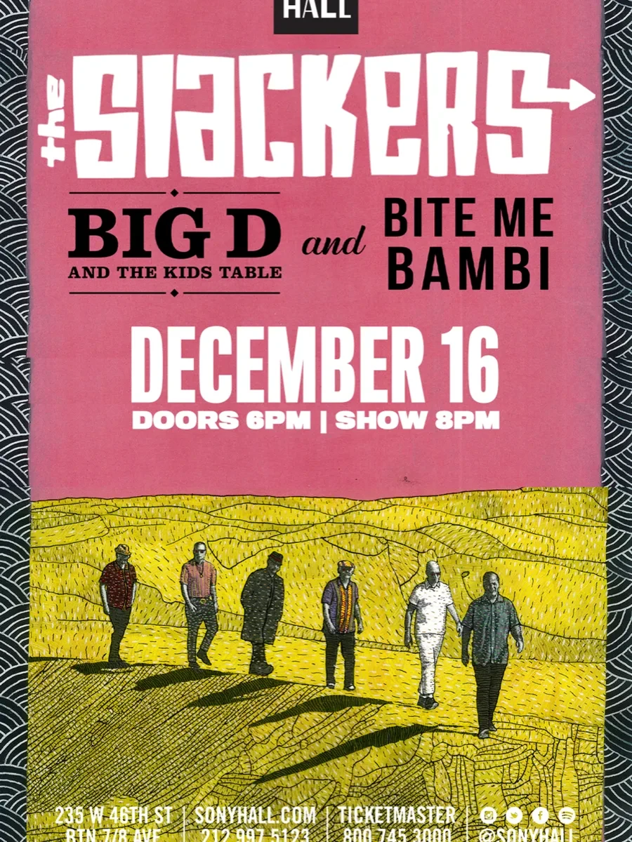 The Slackers show art