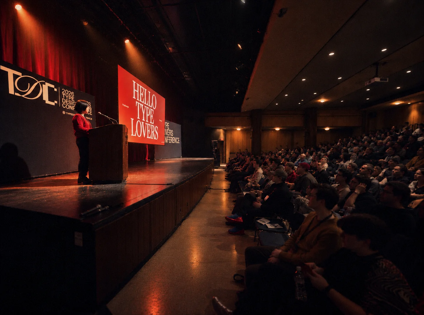 The stage from the house, morning session
