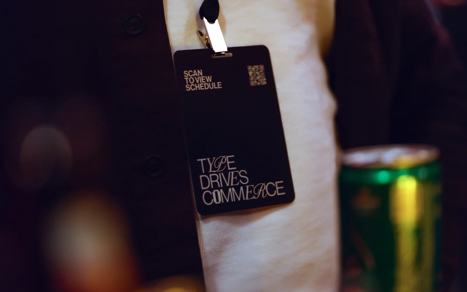 Badge on the day: scan to view schedule